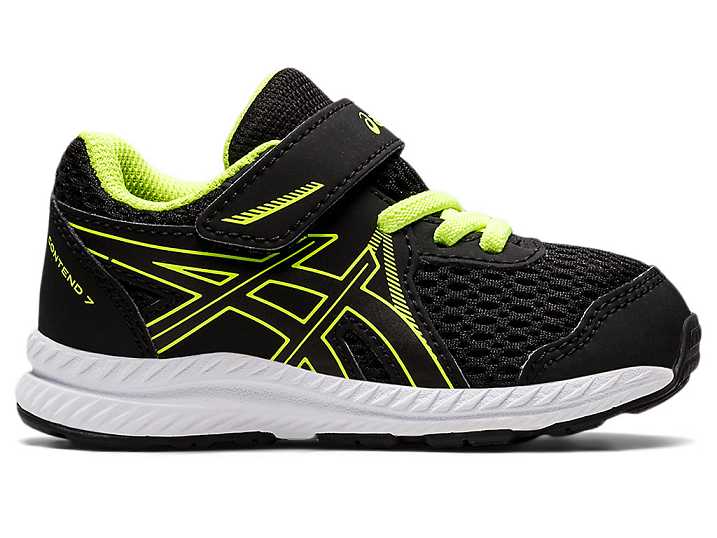 Asics CONTEND 7 Löparskor Barn Svarta Gröna | Sverige-0374825