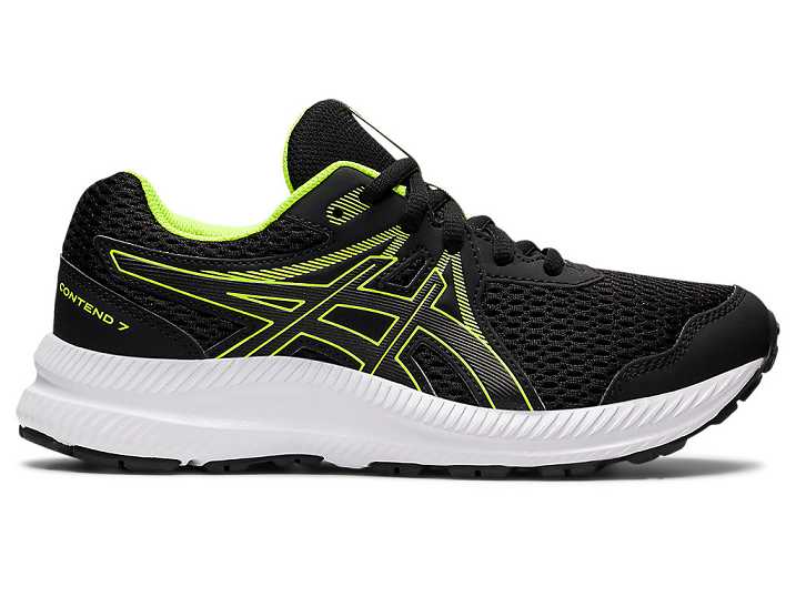 Asics CONTEND 7 Löparskor Barn Svarta Gröna | Sverige-1057289