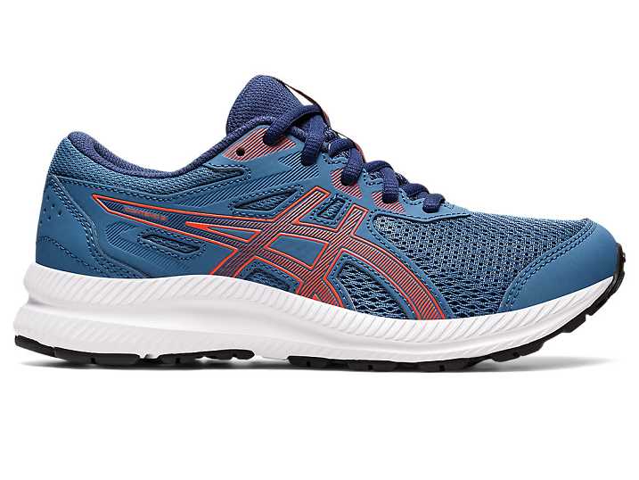 Asics CONTEND 8 Löparskor Barn Azurblå Rosa | Sverige-6198405