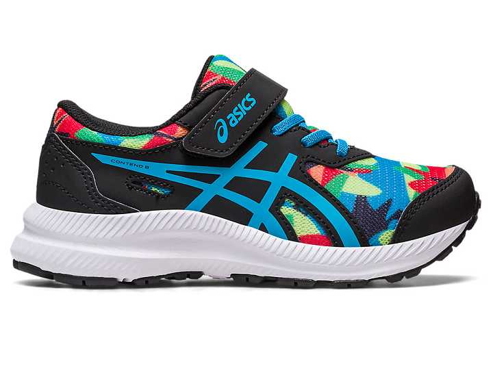 Asics CONTEND 8 Löparskor Barn Svarta Blå | Sverige-9254873