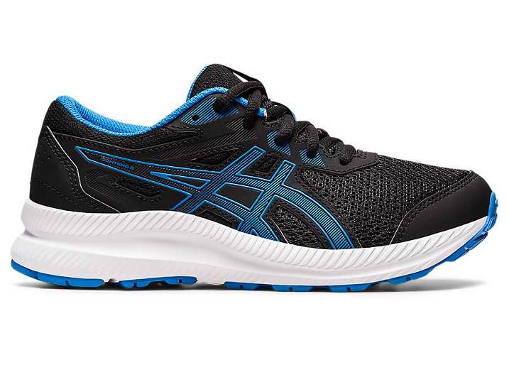 Asics CONTEND 8 Löparskor Barn Svarta Blå | Sverige-9546381