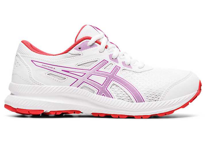 Asics CONTEND 8 Löparskor Barn Vita Lila | Sverige-4908256