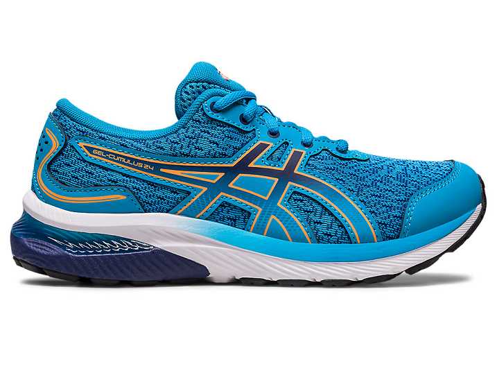 Asics GEL-CUMULUS 24 Löparskor Barn Blå Orange | Sverige-5468927