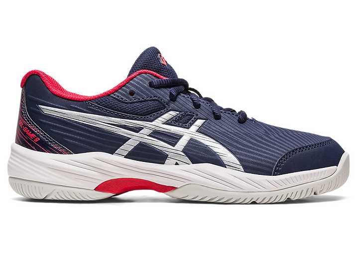 Asics GEL-GAME 9 Sneakers Barn Marinblå Silver | Sverige-6014835