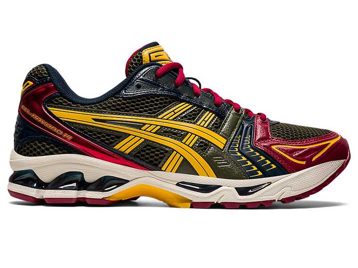 Asics GEL-KAYANO 14 Sneakers Dam Olivgröna Orange | Sverige-0917286