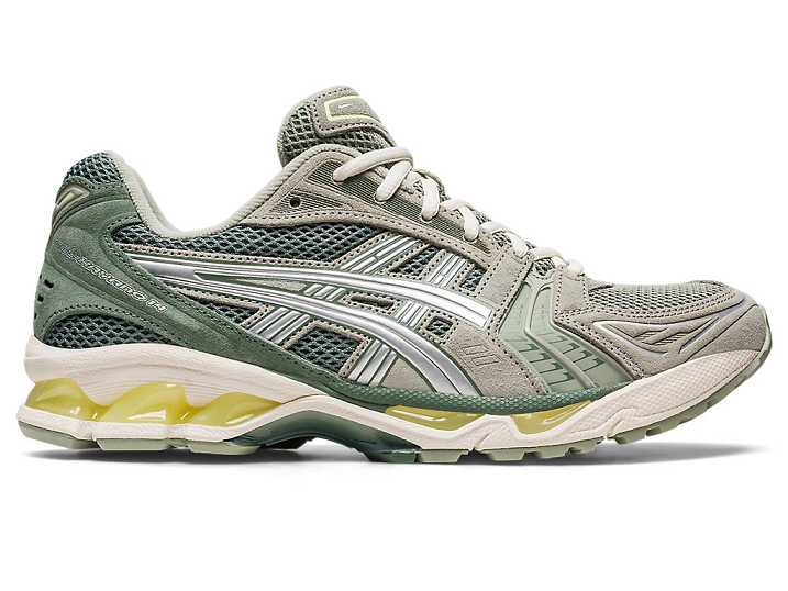 Asics GEL-KAYANO 14 Sneakers Dam Olivgröna Grå Silver | Sverige-6021385