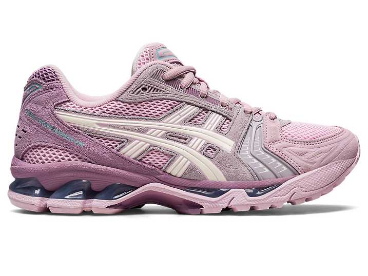 Asics GEL-KAYANO 14 Sneakers Dam Rosa Grädde | Sverige-7360154