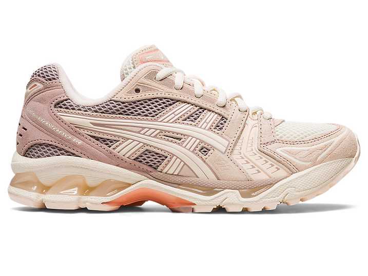 Asics GEL-KAYANO 14 Sneakers Dam Vita Grädde | Sverige-7584126