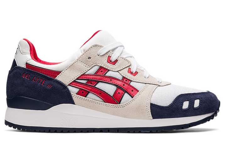 Asics GEL-LYTE III OG Sneakers Herr Vita Röda | Sverige-7486291