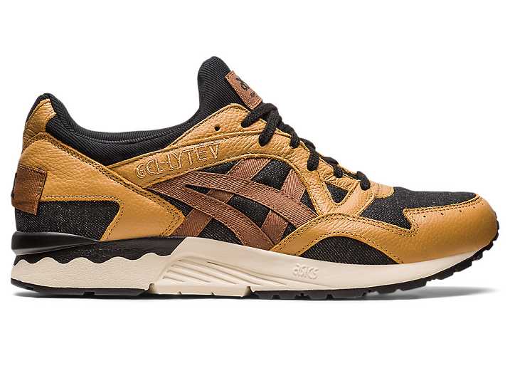 Asics GEL-LYTE V MODERN PATCHWORK Sneakers Herr Bruna Svarta | Sverige-0812375