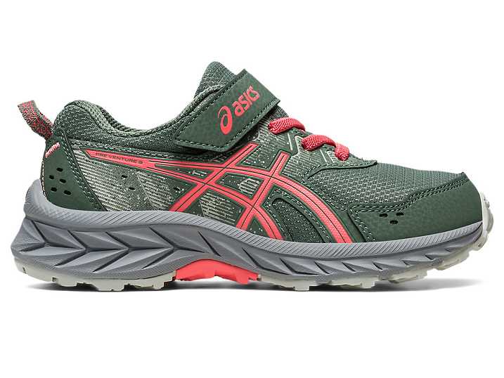 Asics GEL-VENTURE 9 Löparskor Barn Mörkgröna | Sverige-8129365