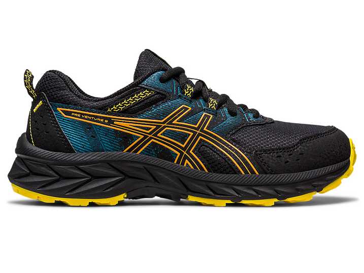 Asics GEL-VENTURE 9 Löparskor Barn Svarta Beige | Sverige-4312689