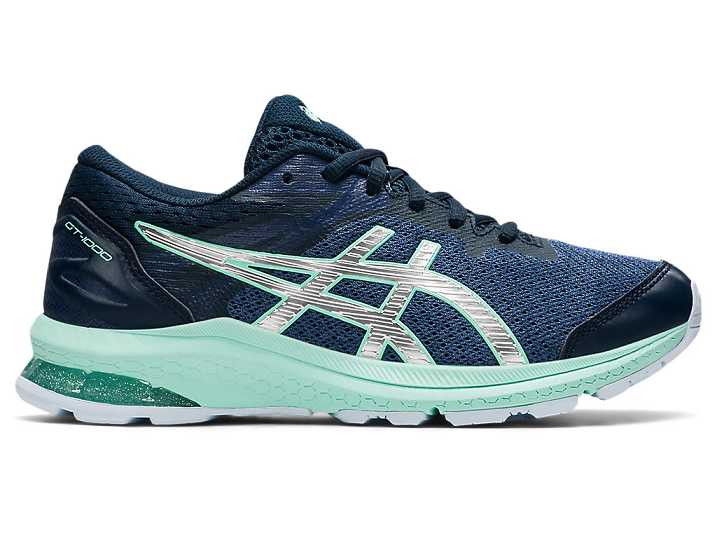 Asics GT-1000 10 Löparskor Barn Blå Silver | Sverige-1690832