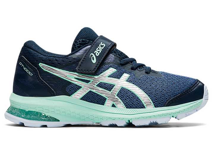 Asics GT-1000 10 Löparskor Barn Blå Silver | Sverige-2364109