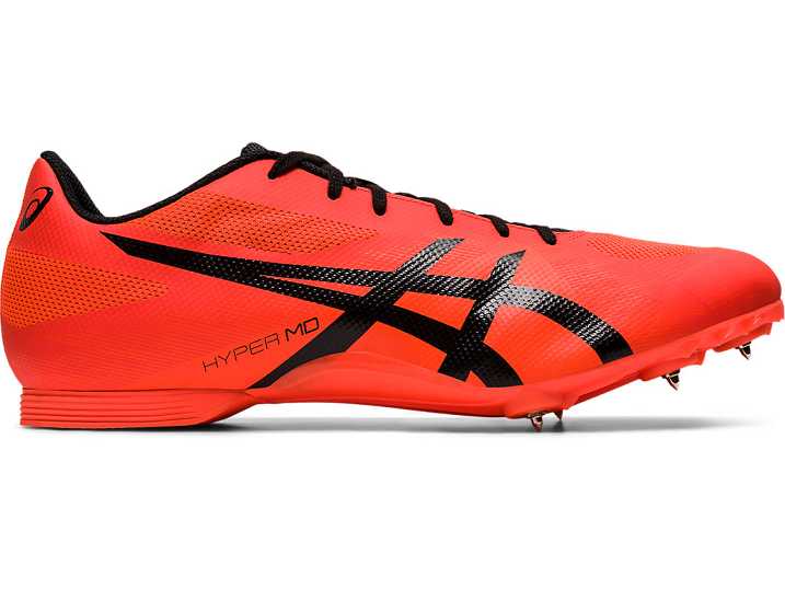 Asics Hyper MD 7 Spårskor Herr Orange Röda Svarta | Sverige-4691208