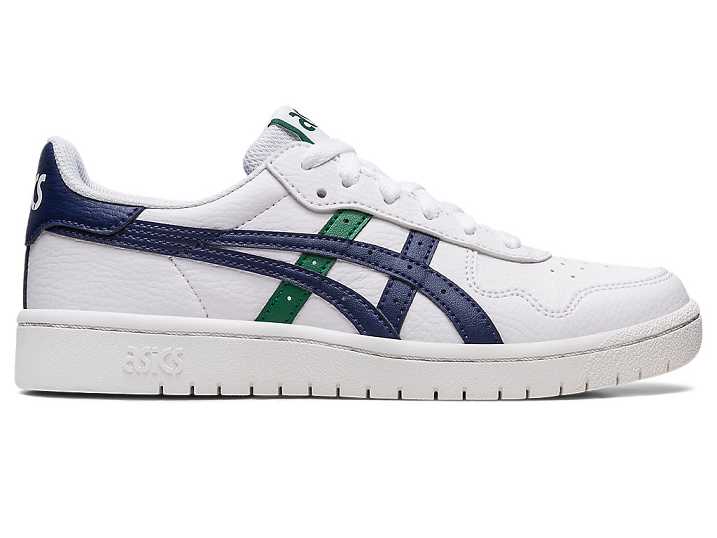 Asics JAPAN S Sneakers Barn Vita Marinblå | Sverige-7980123