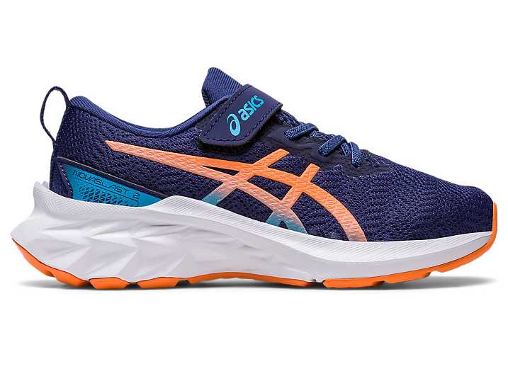Asics NOVABLAST 2 Löparskor Barn Blå Orange | Sverige-6792153