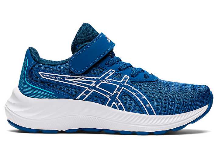 Asics PRE EXCITE 9 Löparskor Barn Blå Vita | Sverige-6487210