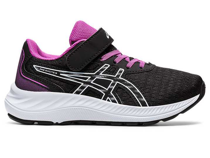 Asics PRE EXCITE 9 Löparskor Barn Svarta | Sverige-4653109
