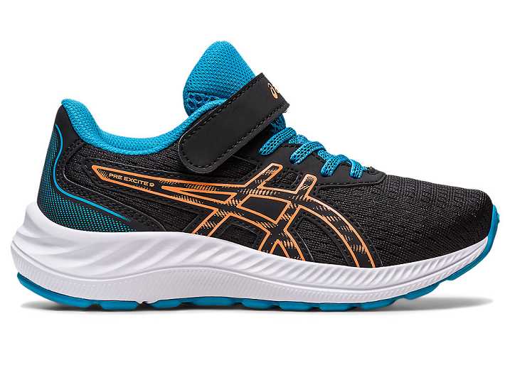 Asics PRE EXCITE 9 Löparskor Barn Svarta Orange | Sverige-5217384