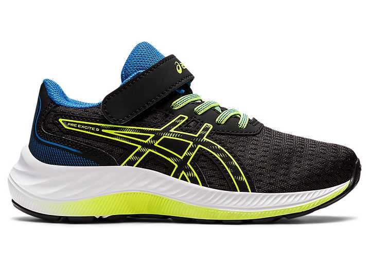Asics PRE EXCITE 9 Löparskor Barn Svarta Gröna | Sverige-9172360