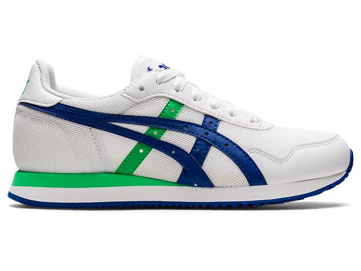 Asics TIGER RUNNER Sneakers Barn Vita Blå | Sverige-3154068