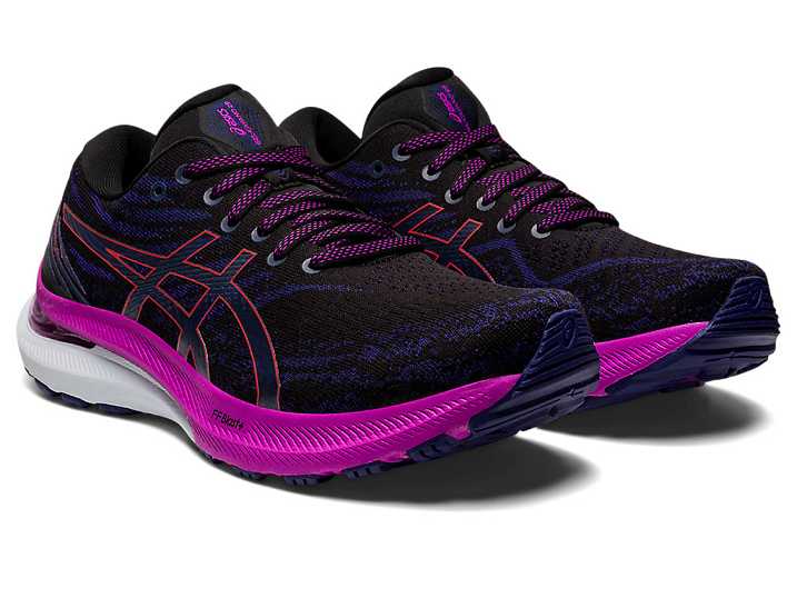 Asics Loparskor Dam Billigt GEL KAYANO 29 WIDE Svarta Roda